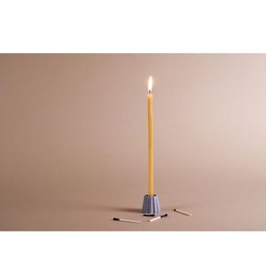 Natural Beeswax Hand Dipped Taper (1 set of 2)